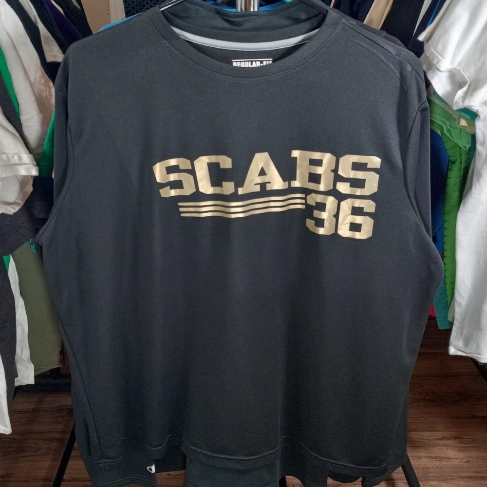 SCABS number 36 sports jersey tee shirt